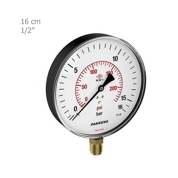 مانومتر پکنز عمودی خشک صفحه 16 سانت-1