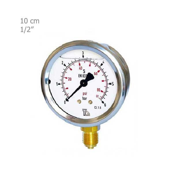 مانومتر تی جی عمودی روغنی صفحه10 سانت مدلKBL-1