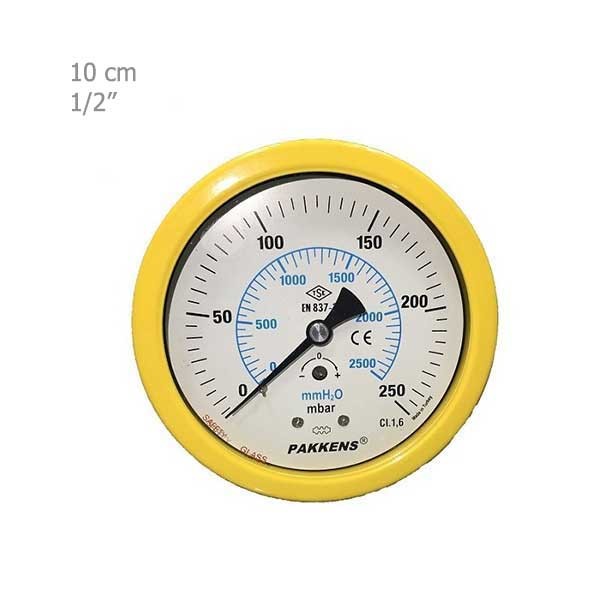 مانومتر میلی‌بار پکنز افقی خشک صفحه 10سانت-4