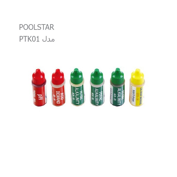 محلول یدکی تست کیت 5 آیتم POOLSTAR مدل PTK01-1