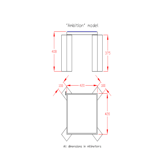 میز پذیرایی کنار استخر آکوامارین  مدل امبیشن-3
