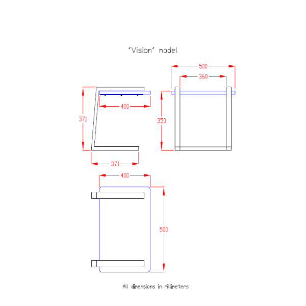 میز پذیرایی کنار استخر آکوامارین مدل ویژن-3