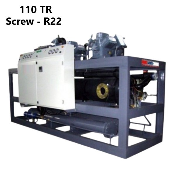 چیلر تراکمی هوایی اسکرو 110 تن تبرید دماتجهیز مدل DTCHS110-1