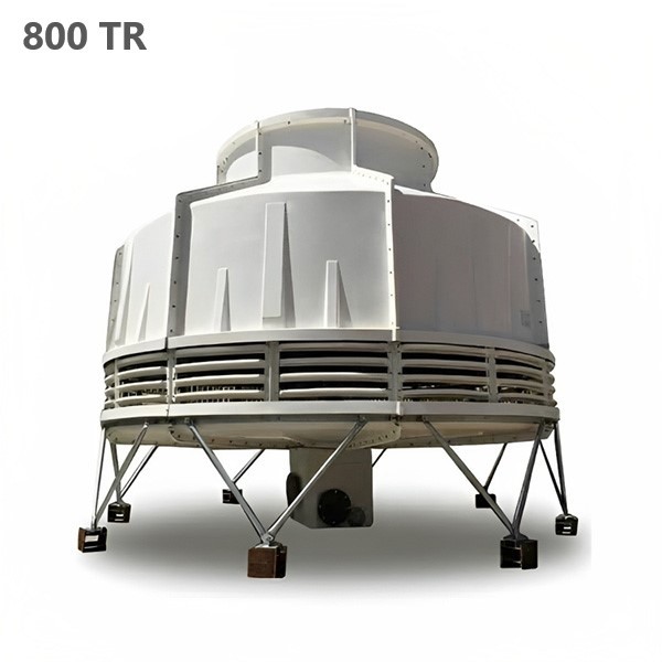 برج خنک کننده فایبرگلاس مدور 800 تن تبرید سارآفرین مدل AFB-1