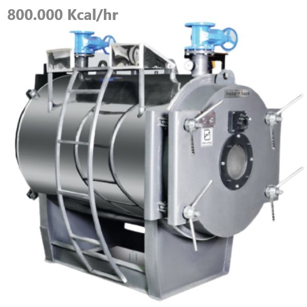 دیگ آبگرم فولادی 800000 دو پاس بخار سازه مدل BSW.800-1