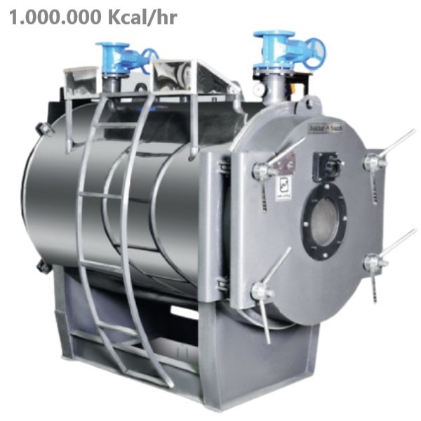 دیگ آبگرم فولادی 1000000 دو پاس بخار سازه مدل BSW.1000-1