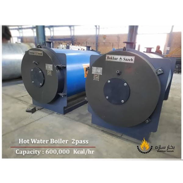 دیگ آبگرم فولادی 200000 دو پاس بخار سازه مدل BSW.200-3