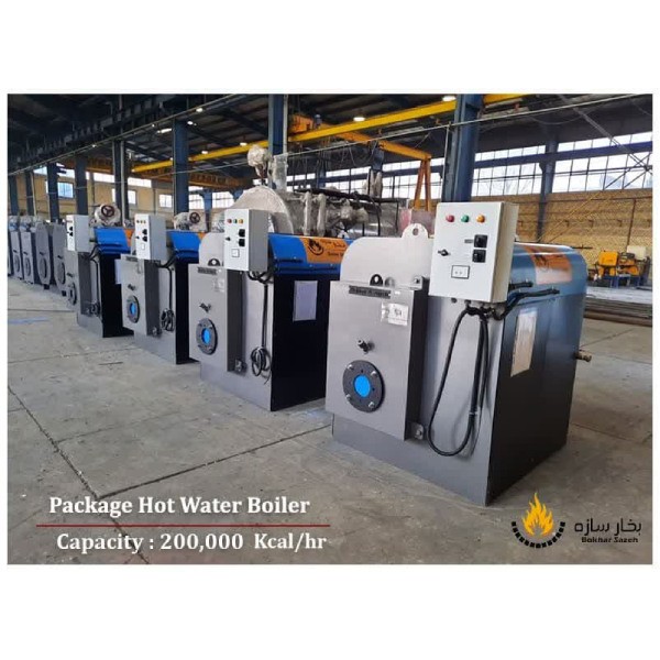 دیگ آبگرم فولادی پکیجی 150000 بخار سازه مدل BSW.150-2