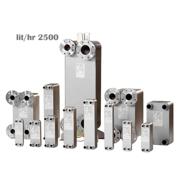 مبدل صفحه ای 2500 لیتری هایواتر آب به آب HW 27-28-250-1