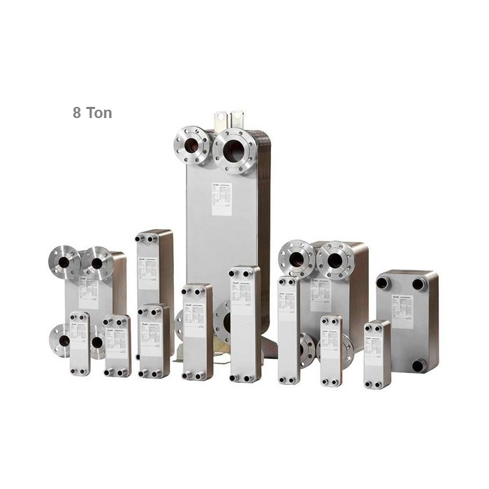 مبدل صفحه ای 8 تن هایواتر گاز به آب  HW 52-48-8-1