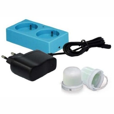 شارژر لامپ به همراه 2 عدد چراغ led قابل شارژ kokido-1