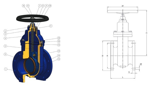 شیرفلکه کشویی زبانه فلزی (اورینگی) فاراب-2