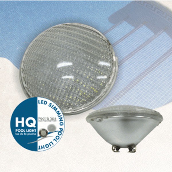 چراغ LED توکار شیشه ای محدب HQPOOL مدل Glass Light-HQ 1400-1