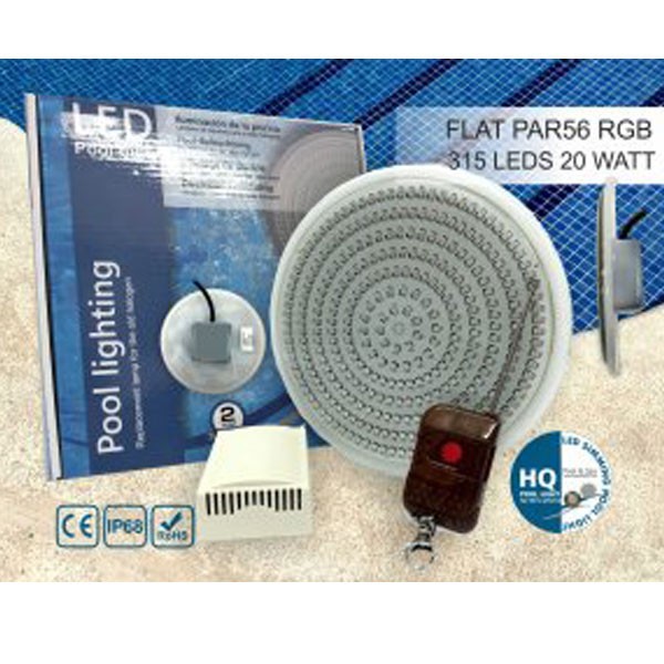 چراغ LED توکار شیشه ای تخت HQPOOL مدل Flat light-HQ1000-1