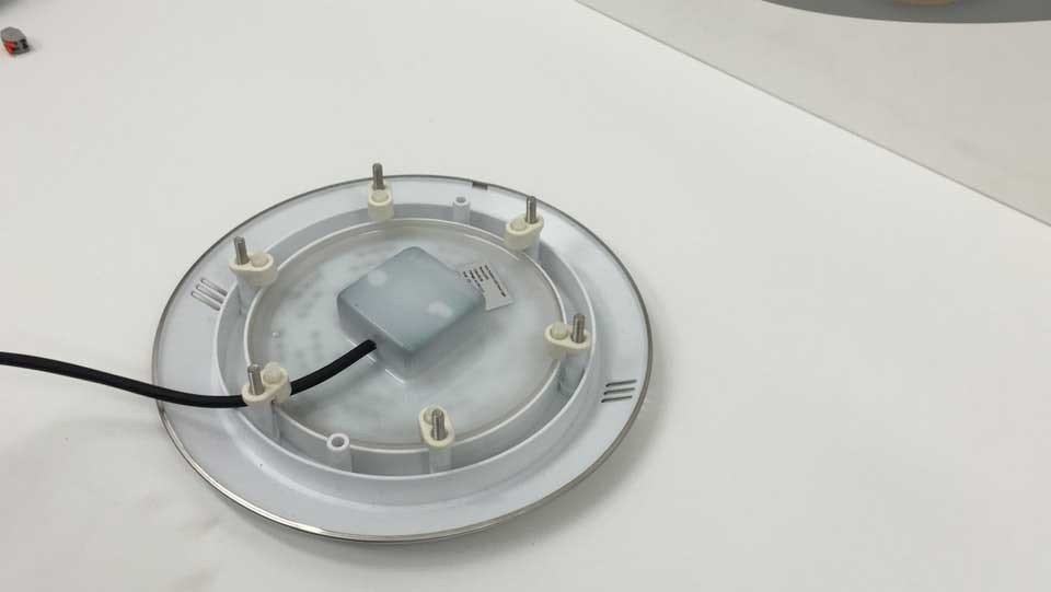 چراغ LED روکار با رینگ استیل316 HQPOOL مدل Ultra Flat-HQ1011-6