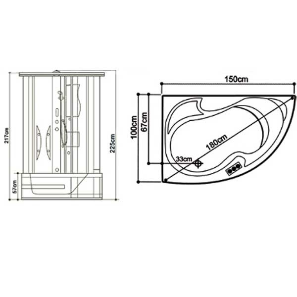 سونا بخار آپارتمانی زرین آب مدل لیون-1