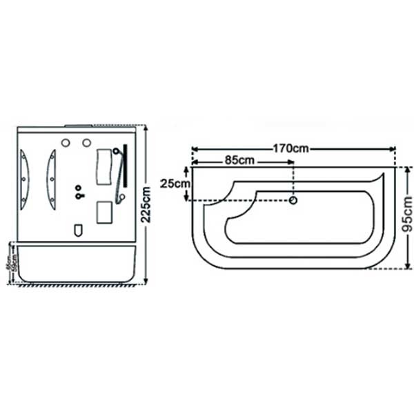 سونا بخار آپارتمانی زرین آب مدل توکیو-1
