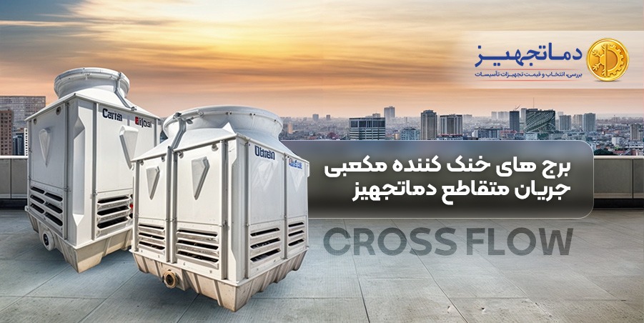 برج های خنک کننده مکعبی جریان متقاطع دماتجهیز CROSS FLOW 