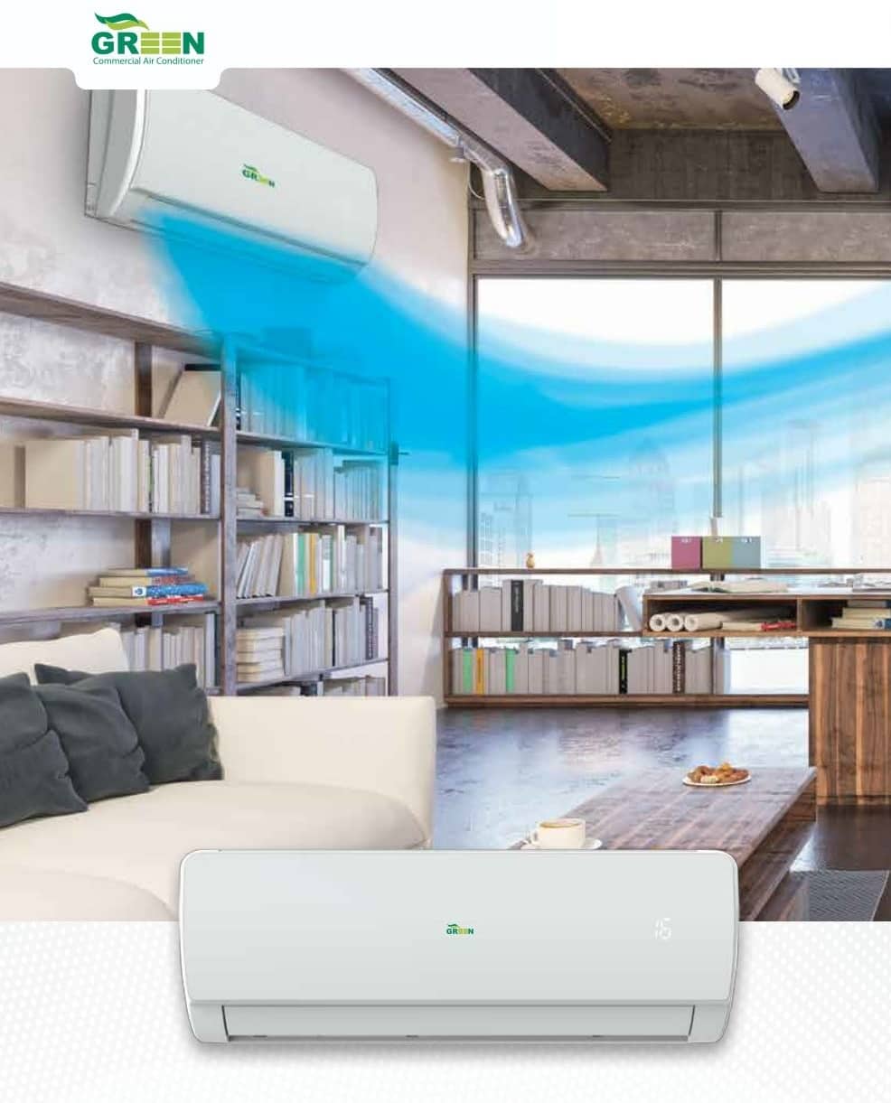 کولر گازی 24000 گرین R22 مدل H24P1T1B