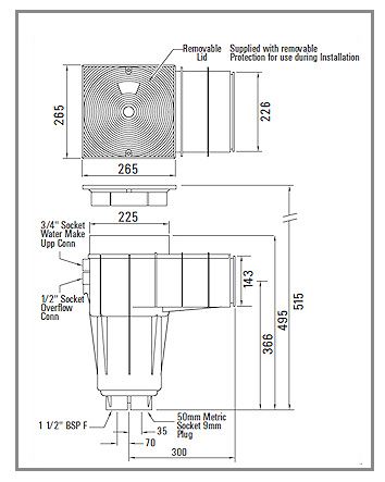 اسکیمر استخر سرتیکین مدل HD100