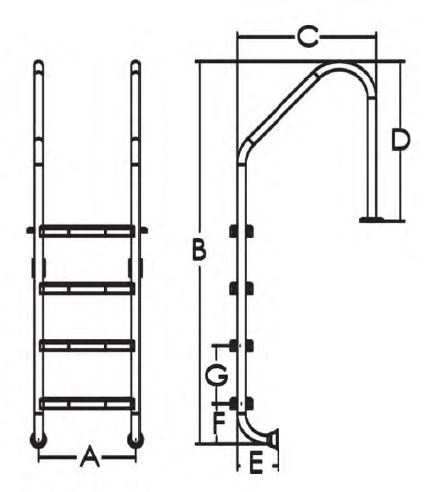 پله استخری ایمکس مدل Standard NSL515-S