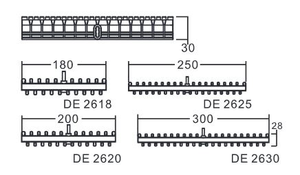 گریل شانه ای ایمکس عرض 25cm