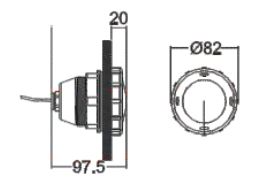 چراغ استخر توکار ایمکس مدل P50 هالوژن