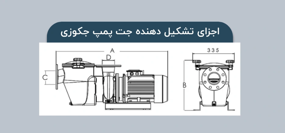 اجزای تشکیلدهنده جت پمپ جکوزی