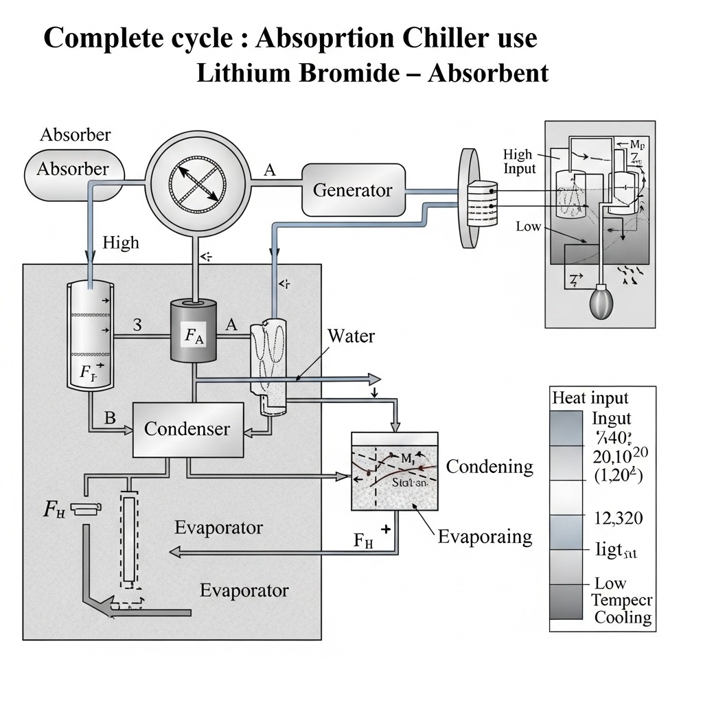 نحوه عملکرد چیلر جذبی