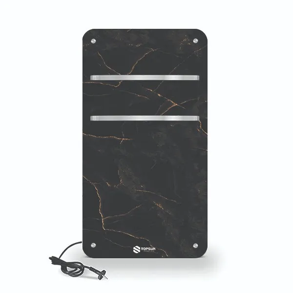 رادیاتور برقی شیشه ای تاپ سان مدل D-906 سایز 90×110