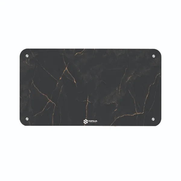 رادیاتور برقی شیشه ای تاپ سان مدل D-912 سایز 60×130