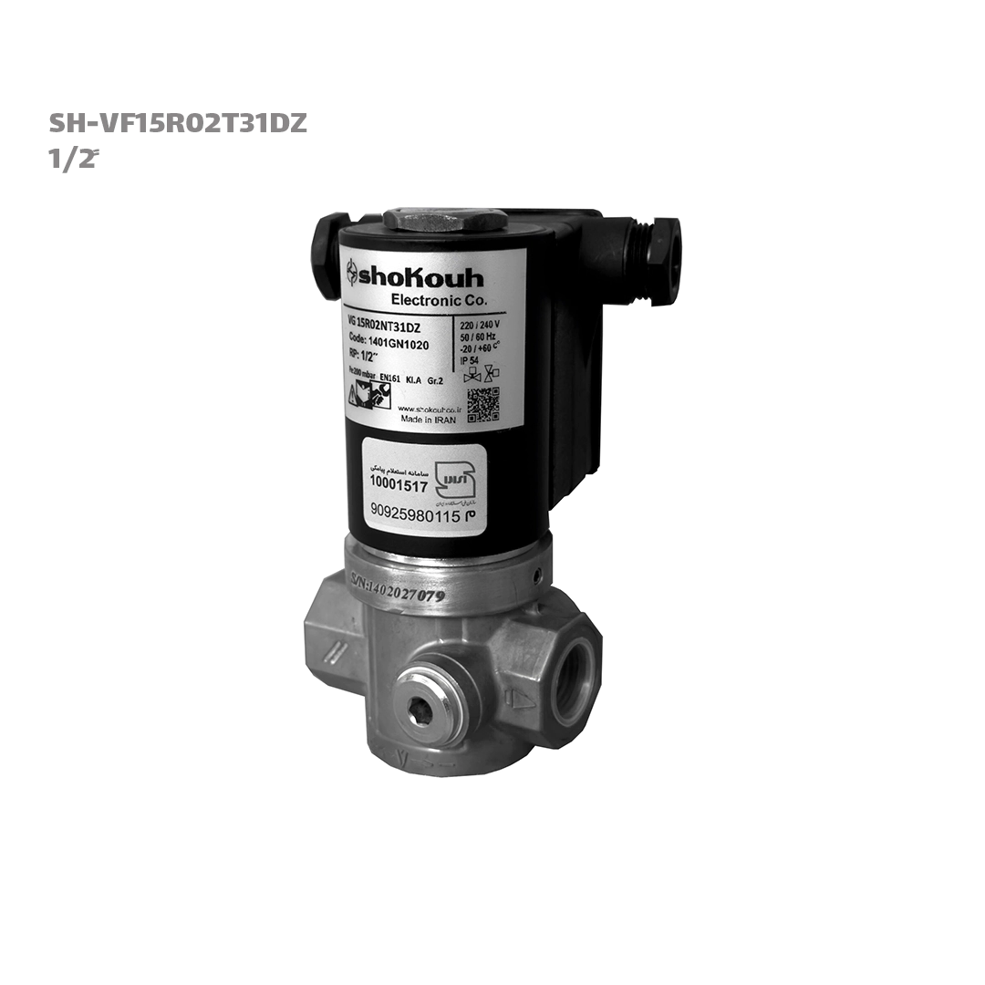 شیر برقی گاز 1/2 اینچ تک ضرب شکوه