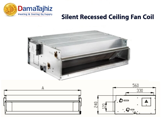 Silent Concealed Ceiling Fan Coil
